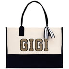 Gaga Gram Mimi Nana Grandma Canvas Tote Bag Grandma's Getaway Bag Grandma Gift Bag Mothers Day Gift Bag Grandma Beach Bag Gift for Grandma