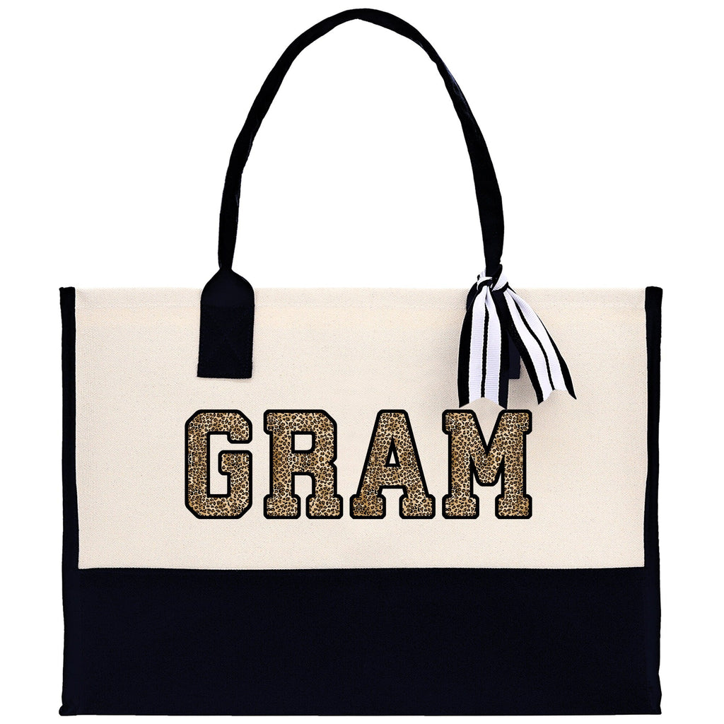 Gaga Gram Mimi Nana Grandma Canvas Tote Bag Grandma's Getaway Bag Grandma Gift Bag Mothers Day Gift Bag Grandma Beach Bag Gift for Grandma