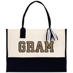 Gaga Gram Mimi Nana Grandma Canvas Tote Bag Grandma's Getaway Bag Grandma Gift Bag Mothers Day Gift Bag Grandma Beach Bag Gift for Grandma