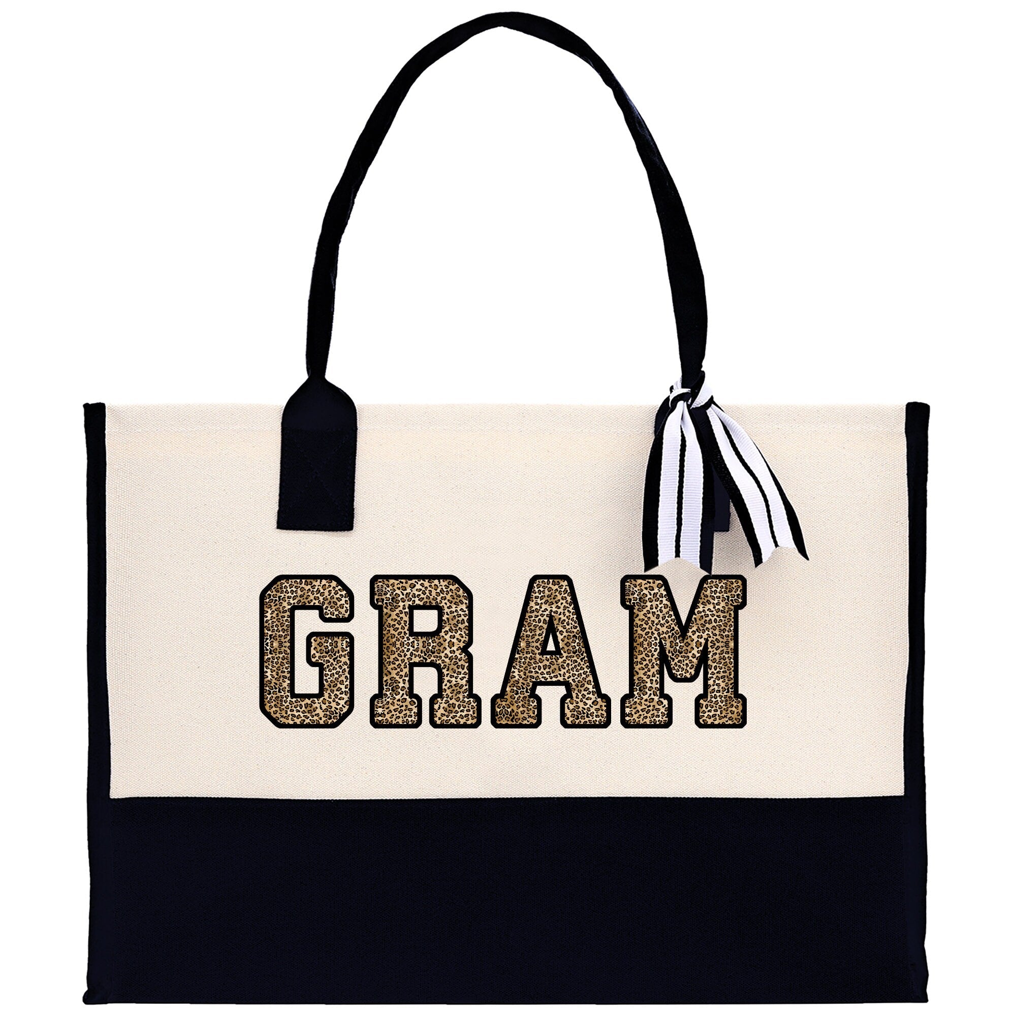 Gaga Gram Mimi Nana Grandma Canvas Tote Bag Grandma's Getaway Bag Grandma Gift Bag Mothers Day Gift Bag Grandma Beach Bag Gift for Grandma
