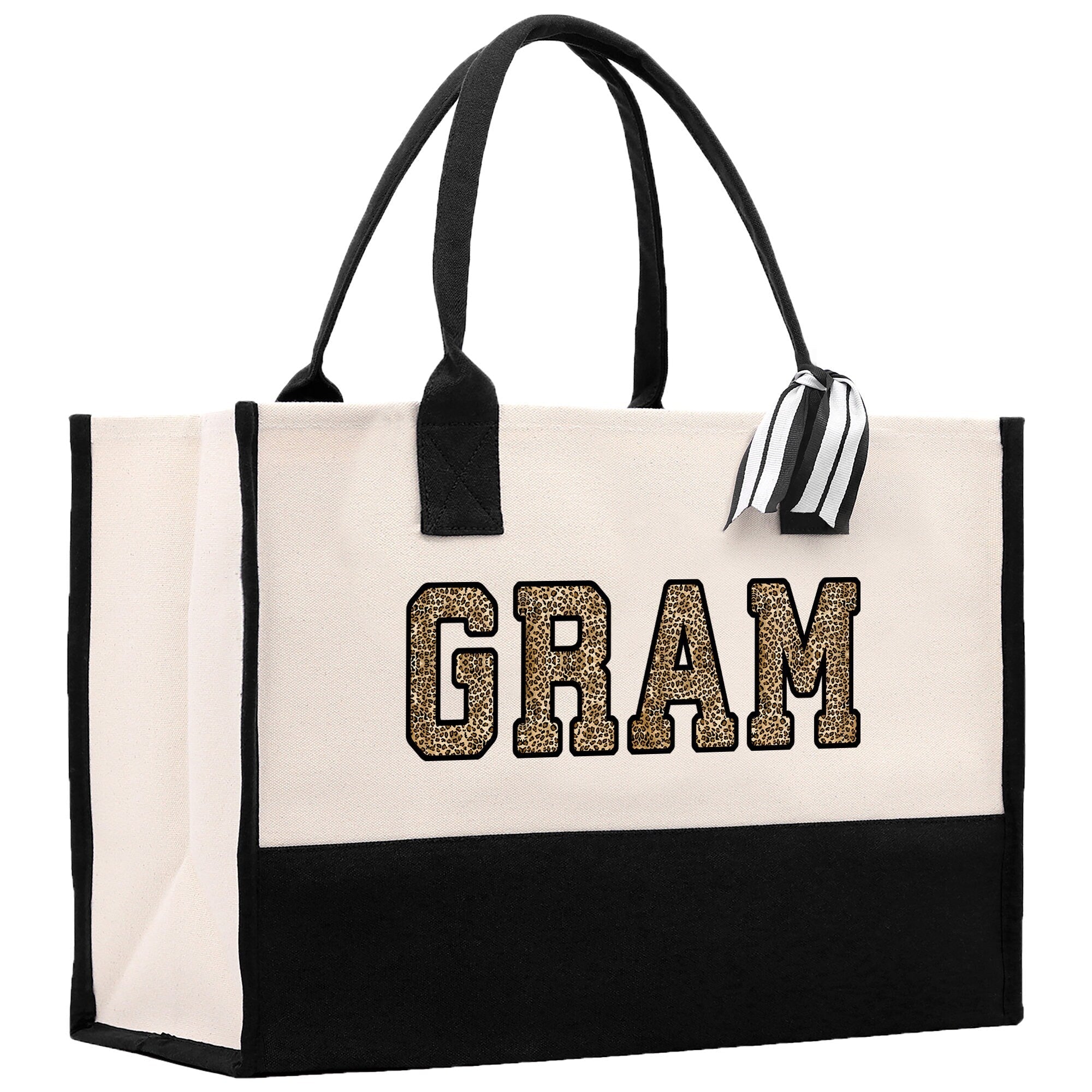 Gaga Gram Mimi Nana Grandma Canvas Tote Bag Grandma's Getaway Bag Grandma Gift Bag Mothers Day Gift Bag Grandma Beach Bag Gift for Grandma