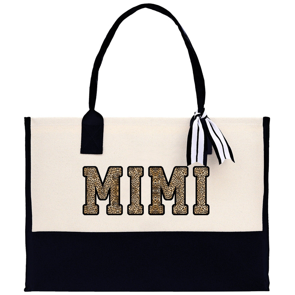 Gaga Gram Mimi Nana Grandma Canvas Tote Bag Grandma's Getaway Bag Grandma Gift Bag Mothers Day Gift Bag Grandma Beach Bag Gift for Grandma