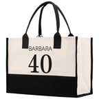 Custom Limited Edition Birthday 1973 Cotton Canvas Tote Bag 50th Birthday Gift For Women Personalized 50th Birthday Celebration Party Gift