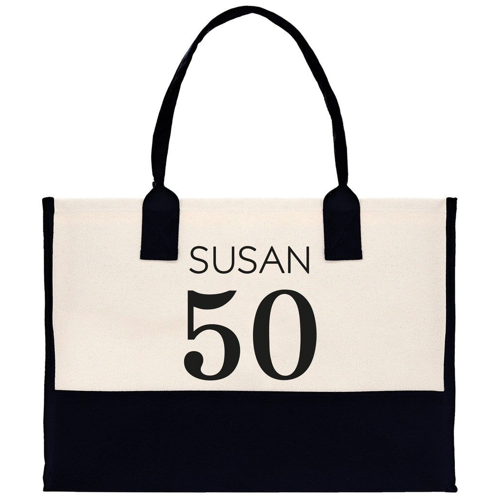 Custom Limited Edition Birthday 1973 Cotton Canvas Tote Bag 50th Birthday Gift For Women Personalized 50th Birthday Celebration Party Gift