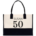 Custom Limited Edition Birthday 1973 Cotton Canvas Tote Bag 50th Birthday Gift For Women Personalized 50th Birthday Celebration Party Gift