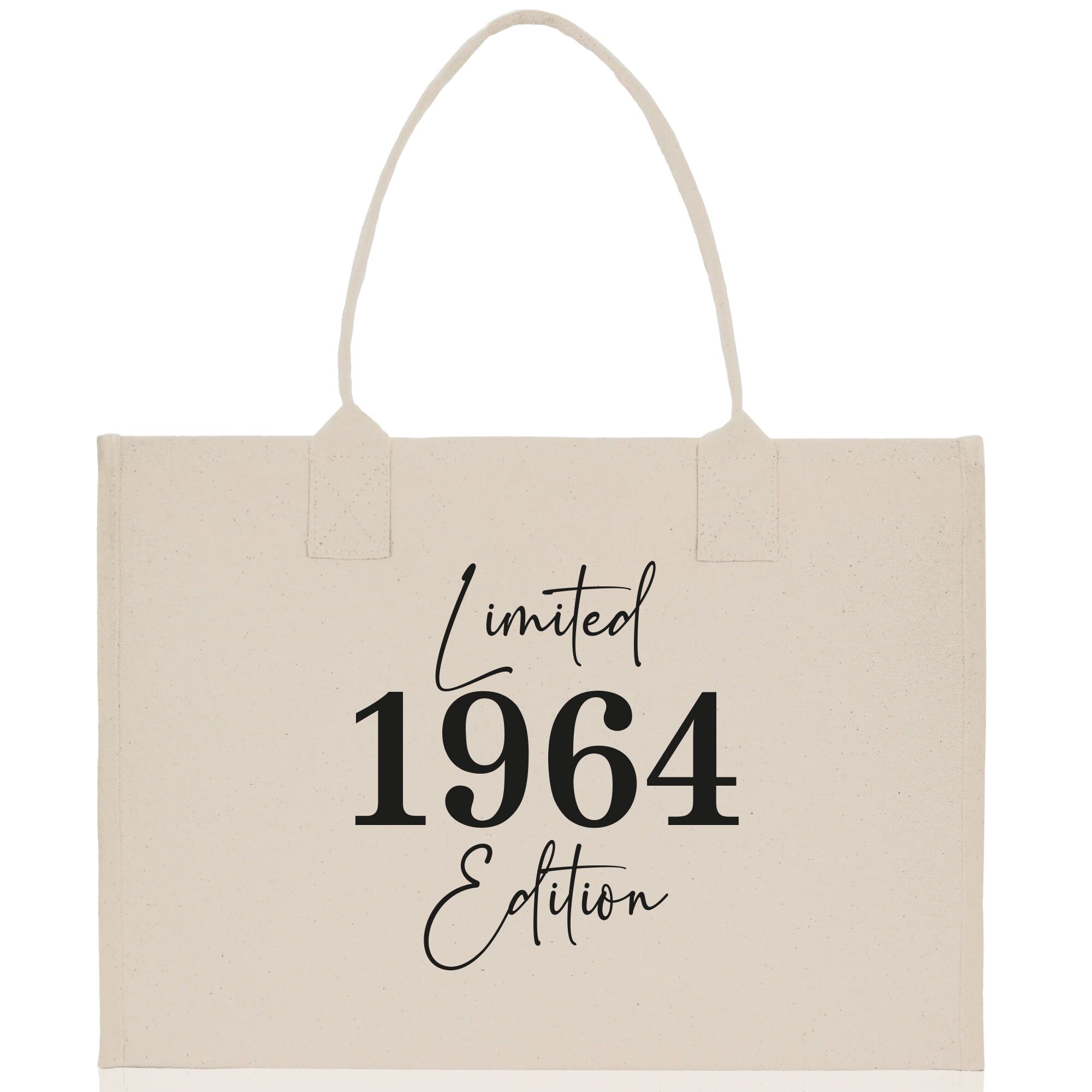 Custom Limited Edition Birthday 1973 Cotton Canvas Tote Bag 50th Birthday Gift For Women Personalized 50th Birthday Celebration Party Gift