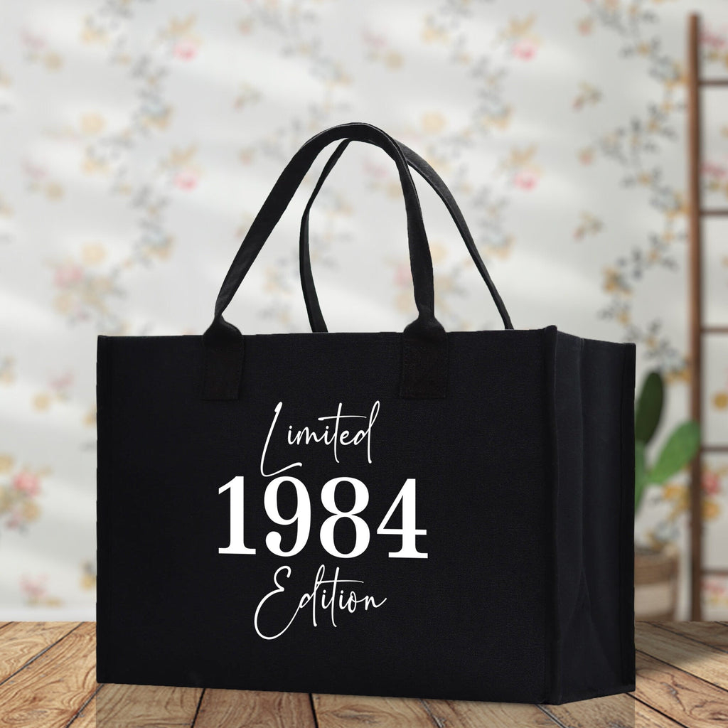 Custom Limited Edition Birthday 1973 Cotton Canvas Tote Bag 50th Birthday Gift For Women Personalized 50th Birthday Celebration Party Gift