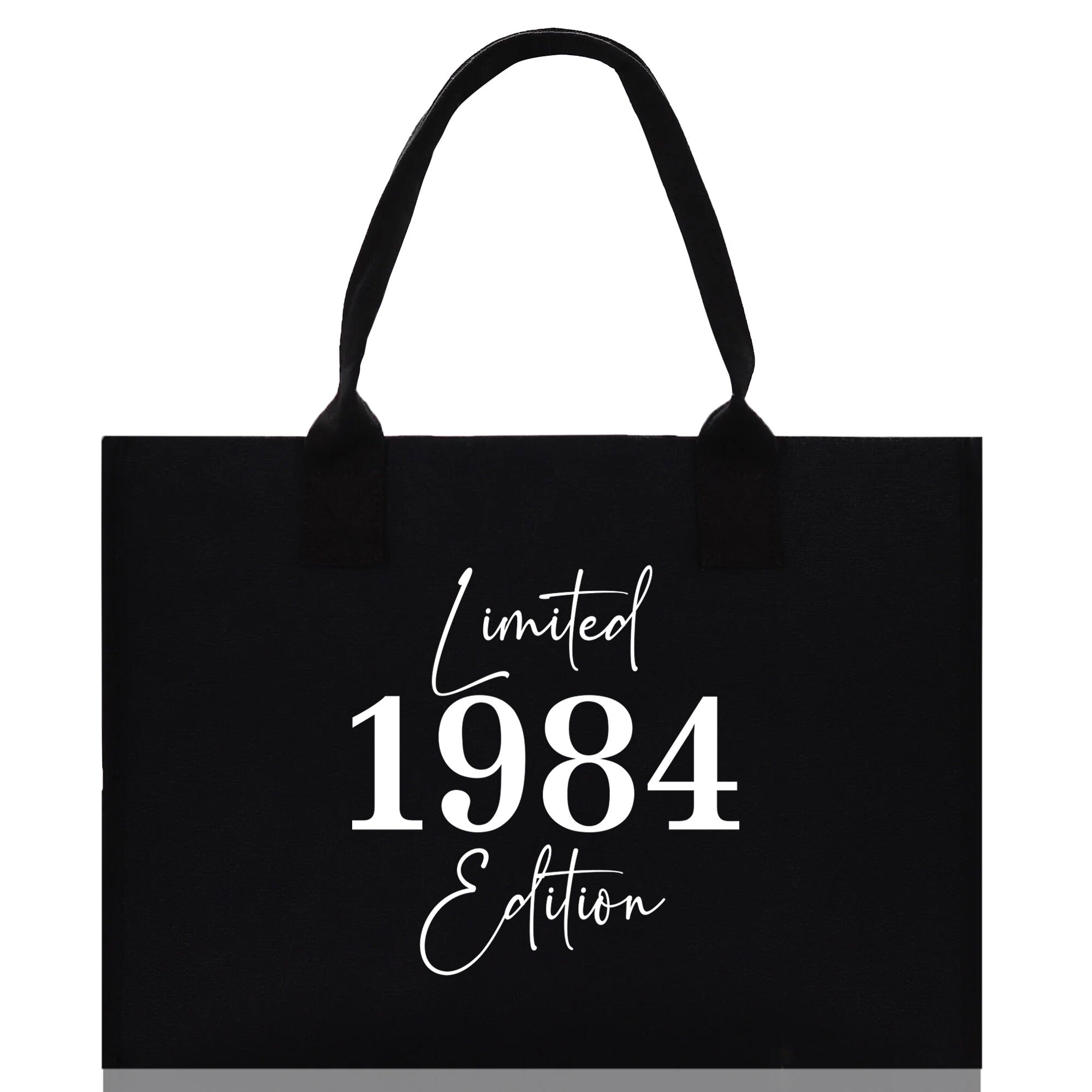 Custom Limited Edition Birthday 1973 Cotton Canvas Tote Bag 50th Birthday Gift For Women Personalized 50th Birthday Celebration Party Gift