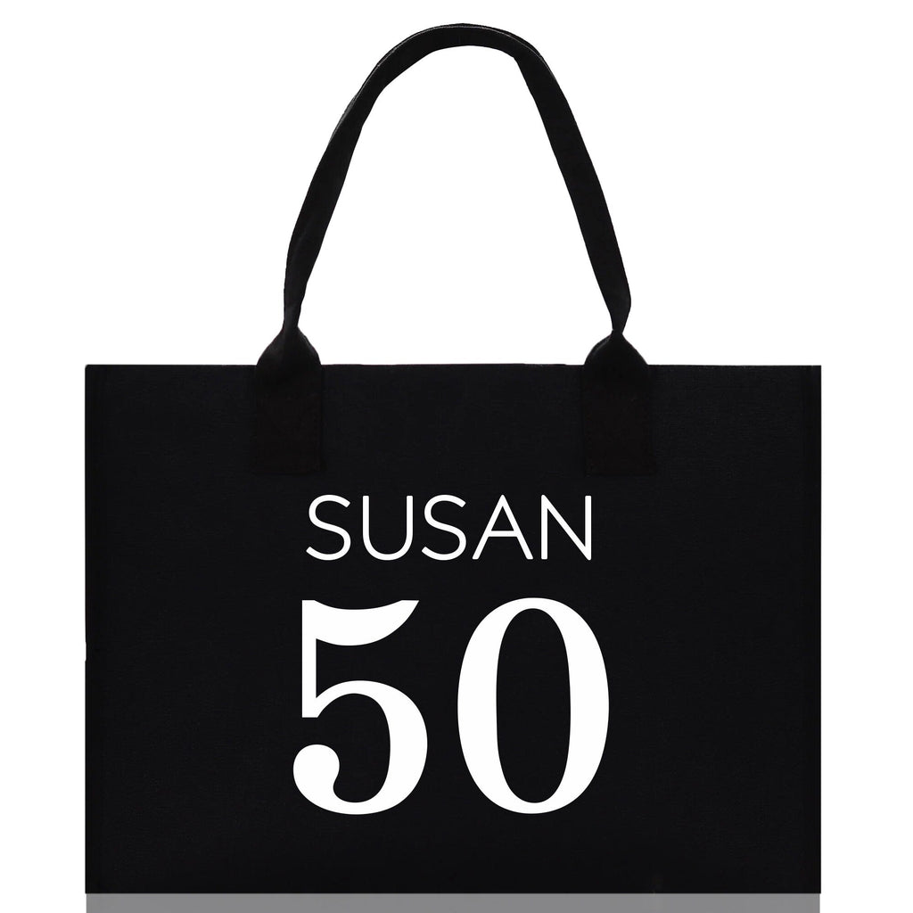 Custom Limited Edition Birthday 1973 Cotton Canvas Tote Bag 50th Birthday Gift For Women Personalized 50th Birthday Celebration Party Gift