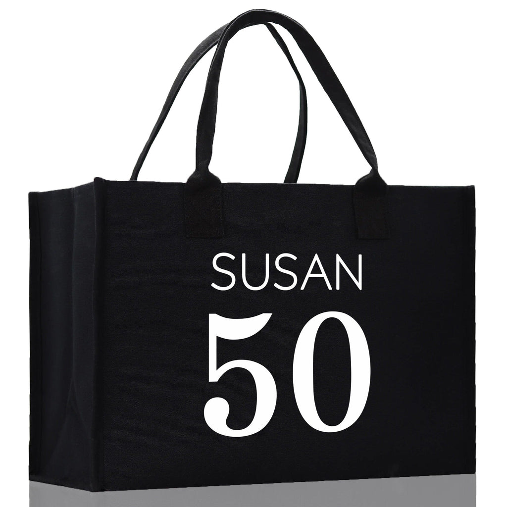 Custom Limited Edition Birthday 1973 Cotton Canvas Tote Bag 50th Birthday Gift For Women Personalized 50th Birthday Celebration Party Gift