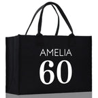 Custom Limited Edition Birthday 1973 Cotton Canvas Tote Bag 50th Birthday Gift For Women Personalized 50th Birthday Celebration Party Gift
