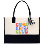 Teacher Floral Tote Bag Teacher Wildflower Graphic Tote Teacher Life Tote Bag Teacher Flower Bag Gift for Teacher Wildflower Book Bag