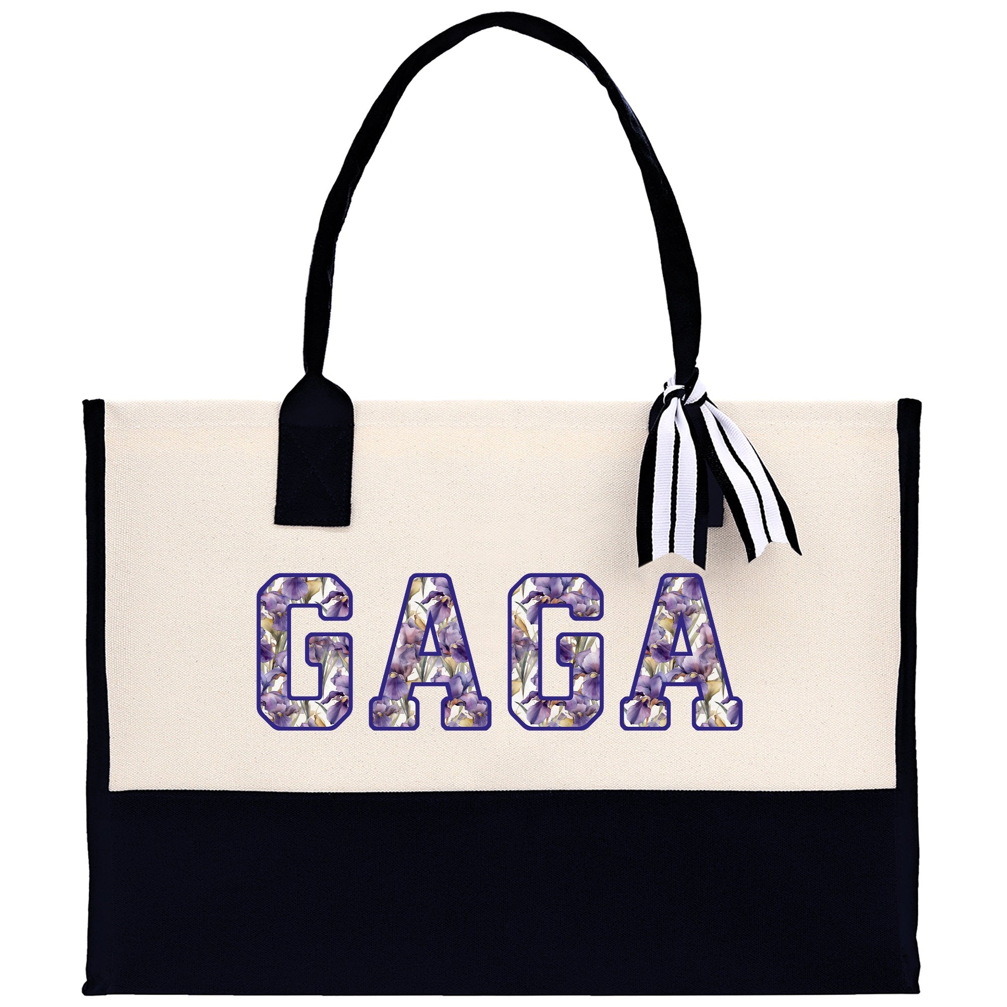 Gaga Gram Mimi Nana Grandma Canvas Tote Bag Grandma's Getaway Bag Grandma Gift Bag Mothers Day Gift Bag Grandma Beach Bag Gift for Grandma