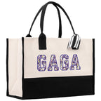 Gaga Gram Mimi Nana Grandma Canvas Tote Bag Grandma's Getaway Bag Grandma Gift Bag Mothers Day Gift Bag Grandma Beach Bag Gift for Grandma