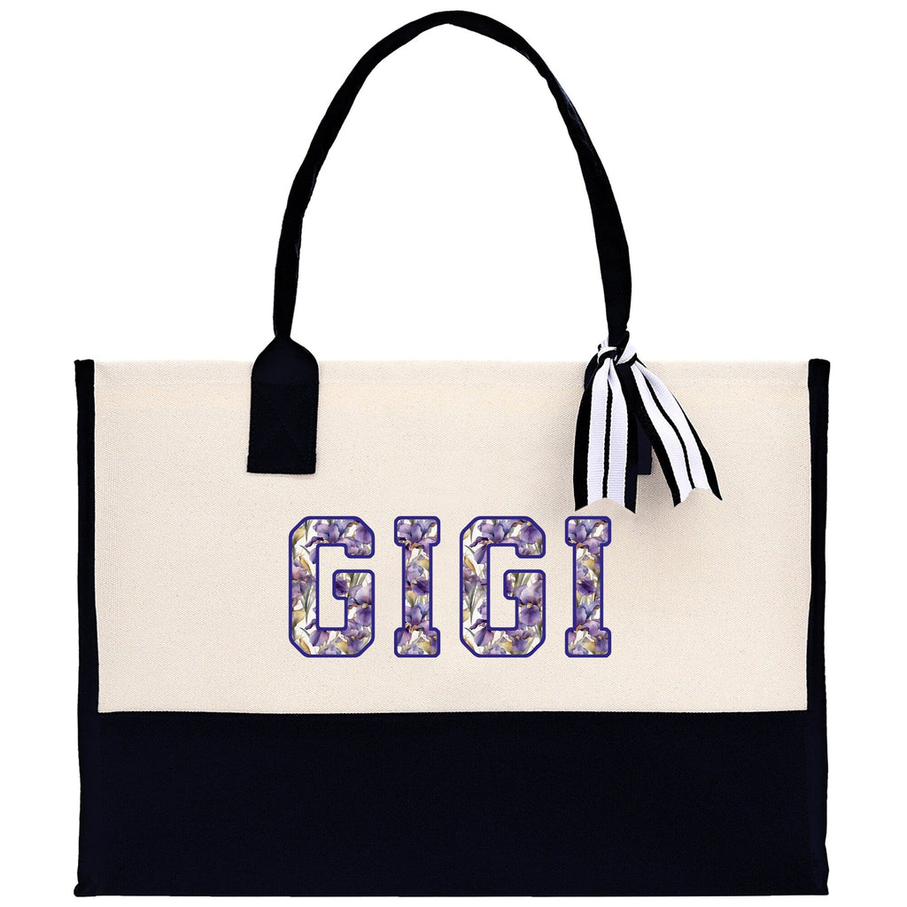 Gaga Gram Mimi Nana Grandma Canvas Tote Bag Grandma's Getaway Bag Grandma Gift Bag Mothers Day Gift Bag Grandma Beach Bag Gift for Grandma