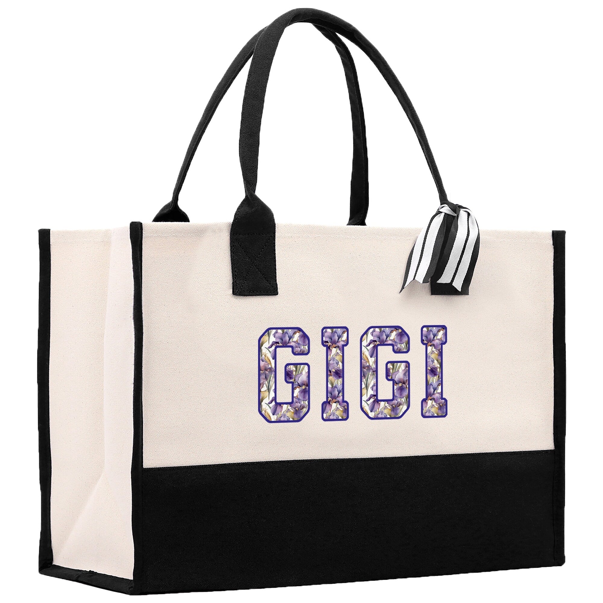Gaga Gram Mimi Nana Grandma Canvas Tote Bag Grandma's Getaway Bag Grandma Gift Bag Mothers Day Gift Bag Grandma Beach Bag Gift for Grandma