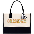 Gaga Gram Mimi Nana Grandma Canvas Tote Bag Grandma's Getaway Bag Grandma Gift Bag Mothers Day Gift Bag Grandma Beach Bag Gift for Grandma