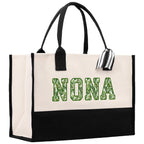 Gaga Gram Mimi Nana Grandma Canvas Tote Bag Grandma's Getaway Bag Grandma Gift Bag Mothers Day Gift Bag Grandma Beach Bag Gift for Grandma