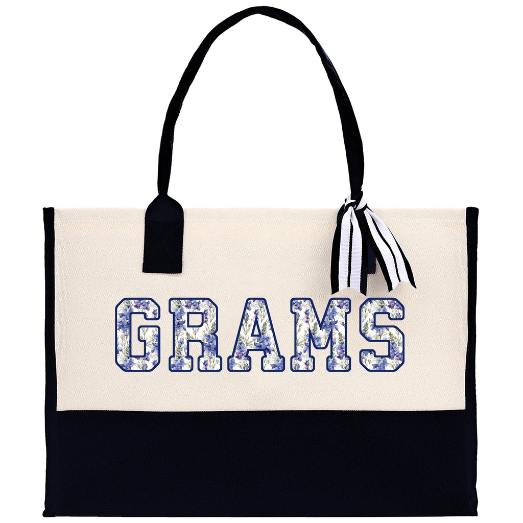 Gaga Gram Mimi Nana Grandma Canvas Tote Bag Grandma's Getaway Bag Grandma Gift Bag Mothers Day Gift Bag Grandma Beach Bag Gift for Grandma