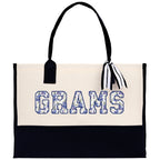 Gaga Gram Mimi Nana Grandma Canvas Tote Bag Grandma's Getaway Bag Grandma Gift Bag Mothers Day Gift Bag Grandma Beach Bag Gift for Grandma
