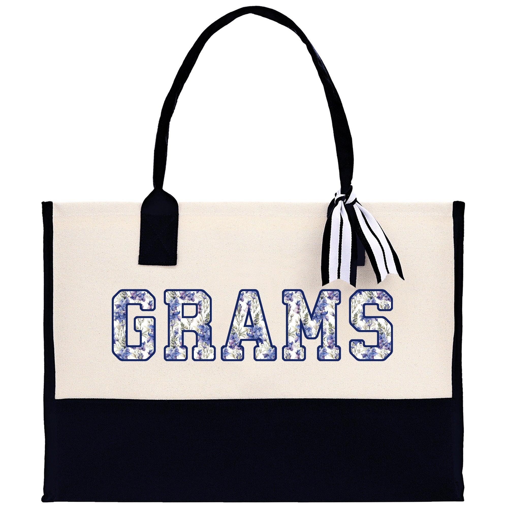 Gaga Gram Mimi Nana Grandma Canvas Tote Bag Grandma's Getaway Bag Grandma Gift Bag Mothers Day Gift Bag Grandma Beach Bag Gift for Grandma