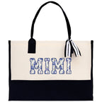 Gaga Gram Mimi Nana Grandma Canvas Tote Bag Grandma's Getaway Bag Grandma Gift Bag Mothers Day Gift Bag Grandma Beach Bag Gift for Grandma
