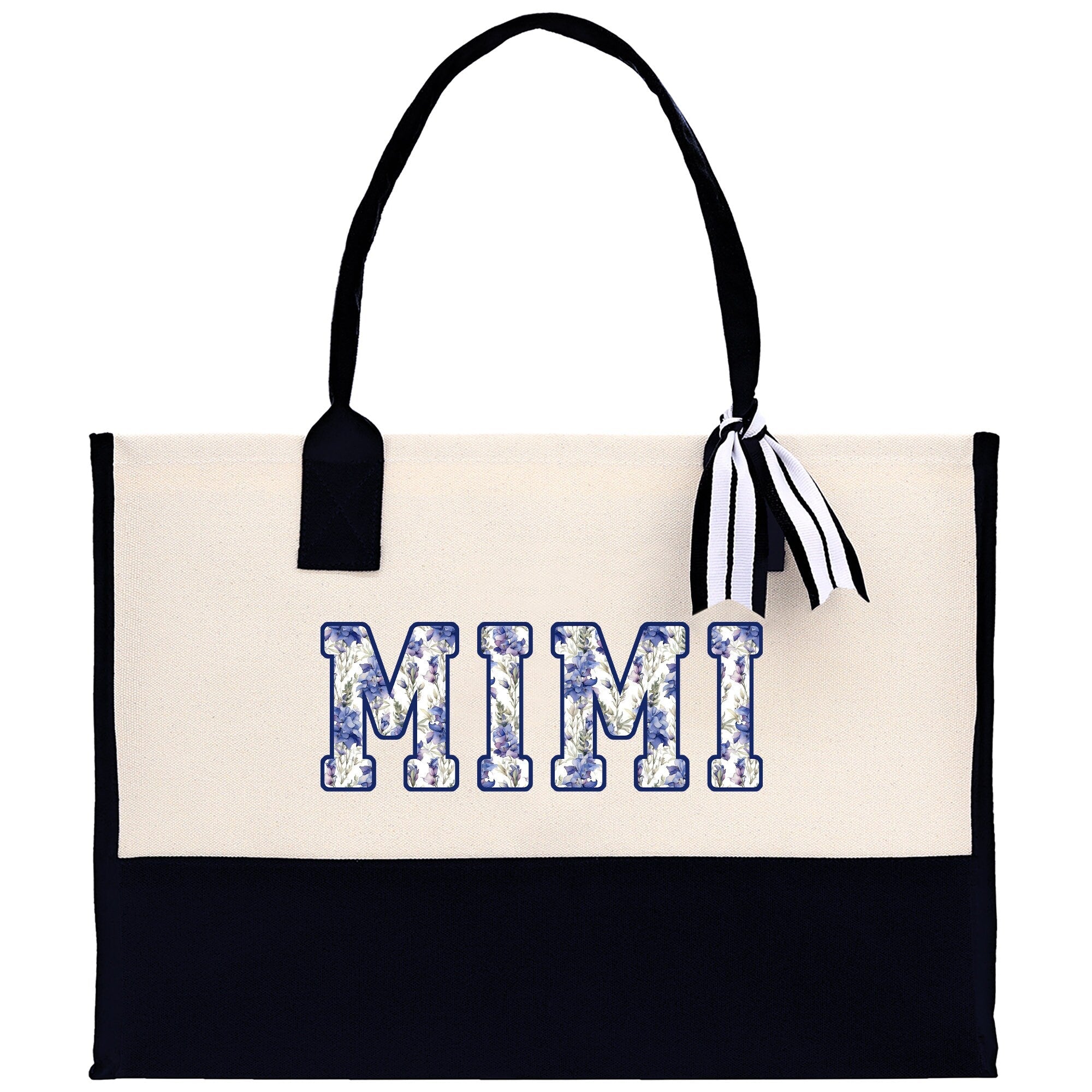 Gaga Gram Mimi Nana Grandma Canvas Tote Bag Grandma's Getaway Bag Grandma Gift Bag Mothers Day Gift Bag Grandma Beach Bag Gift for Grandma