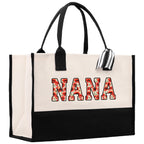 Gaga Gram Mimi Nana Grandma Canvas Tote Bag Grandma's Getaway Bag Grandma Gift Bag Mothers Day Gift Bag Grandma Beach Bag Gift for Grandma