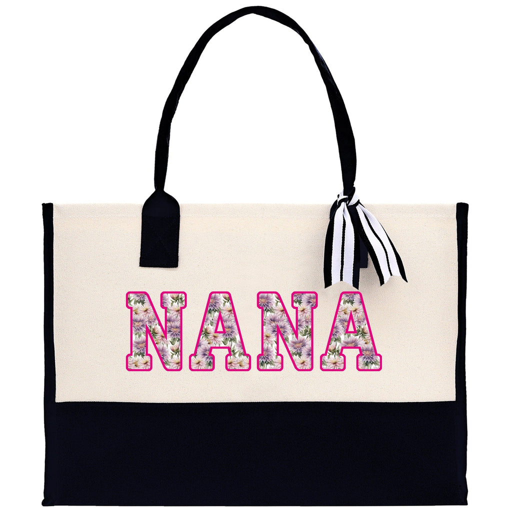 Gaga Gram Mimi Nana Grandma Canvas Tote Bag Grandma's Getaway Bag Grandma Gift Bag Mothers Day Gift Bag Grandma Beach Bag Gift for Grandma