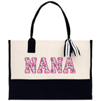 Gaga Gram Mimi Nana Grandma Canvas Tote Bag Grandma's Getaway Bag Grandma Gift Bag Mothers Day Gift Bag Grandma Beach Bag Gift for Grandma