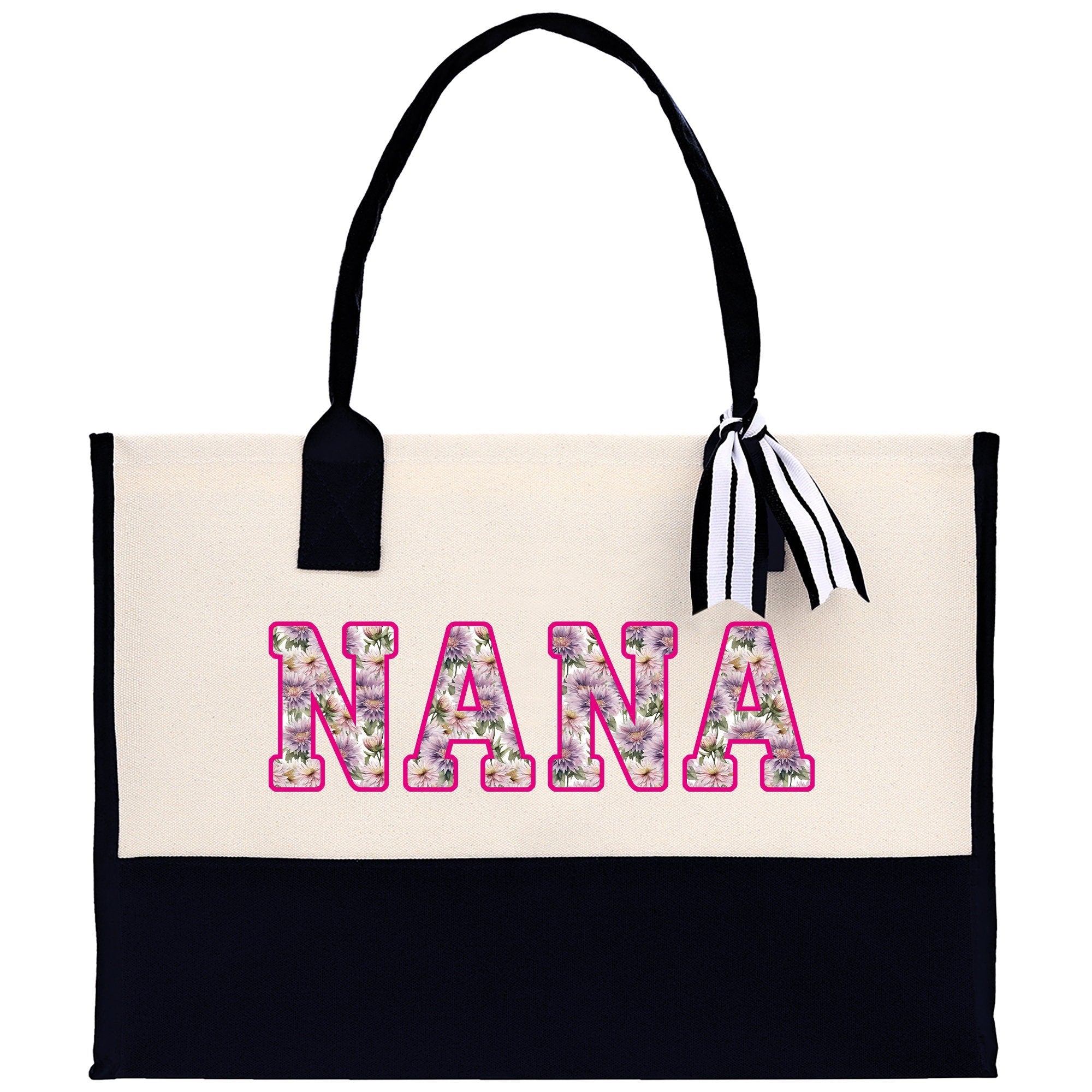 Gaga Gram Mimi Nana Grandma Canvas Tote Bag Grandma's Getaway Bag Grandma Gift Bag Mothers Day Gift Bag Grandma Beach Bag Gift for Grandma