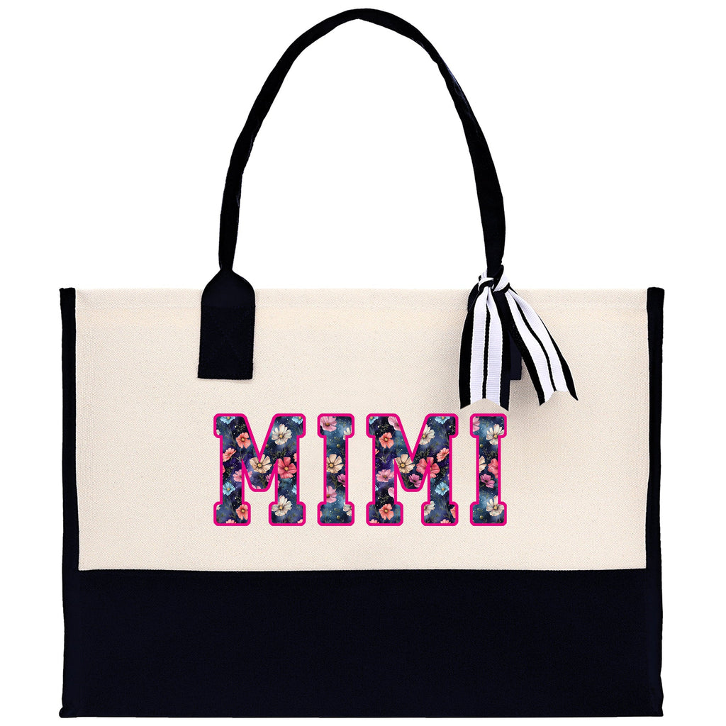 Gaga Gram Mimi Nana Grandma Canvas Tote Bag Grandma's Getaway Bag Grandma Gift Bag Mothers Day Gift Bag Grandma Beach Bag Gift for Grandma