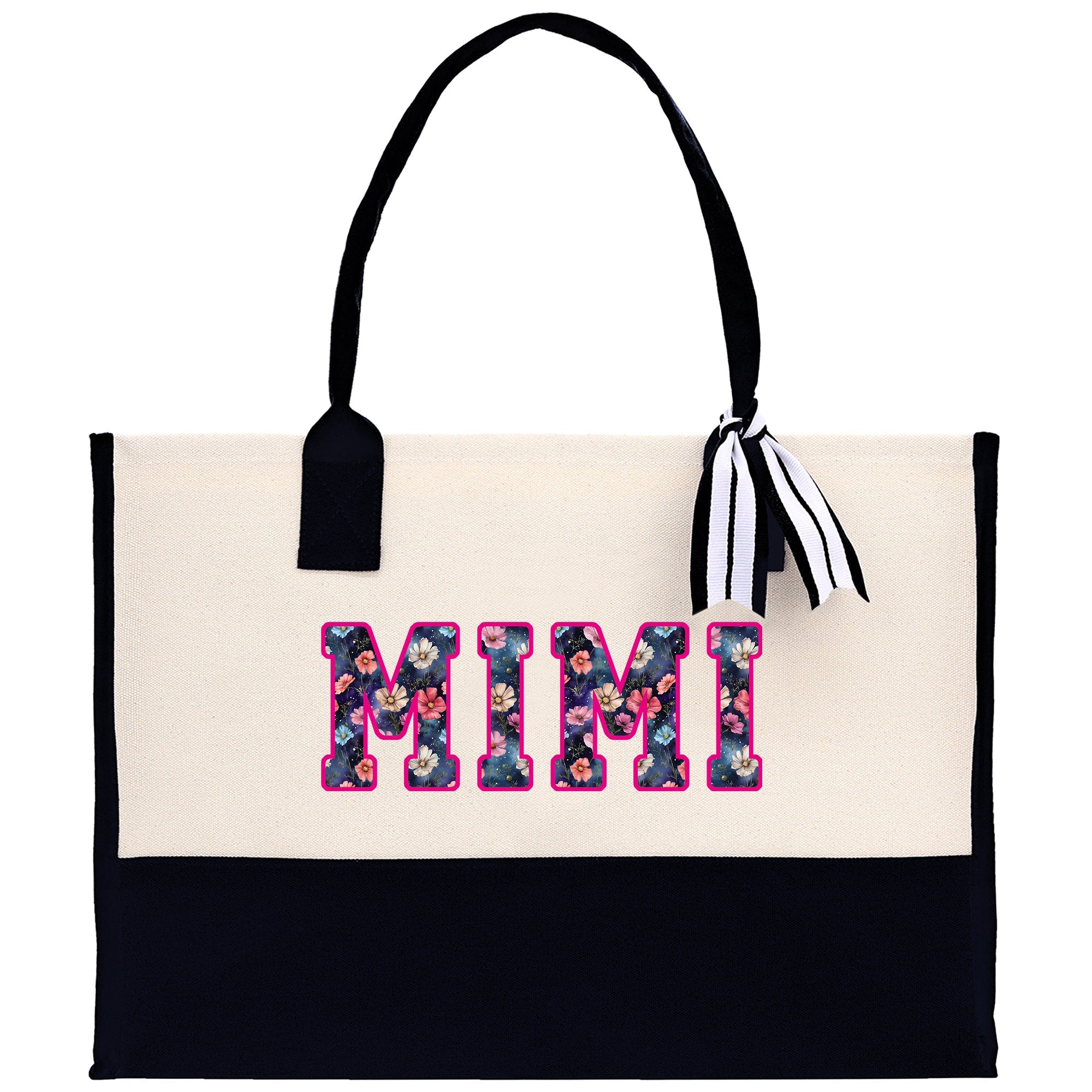 Gaga Gram Mimi Nana Grandma Canvas Tote Bag Grandma's Getaway Bag Grandma Gift Bag Mothers Day Gift Bag Grandma Beach Bag Gift for Grandma