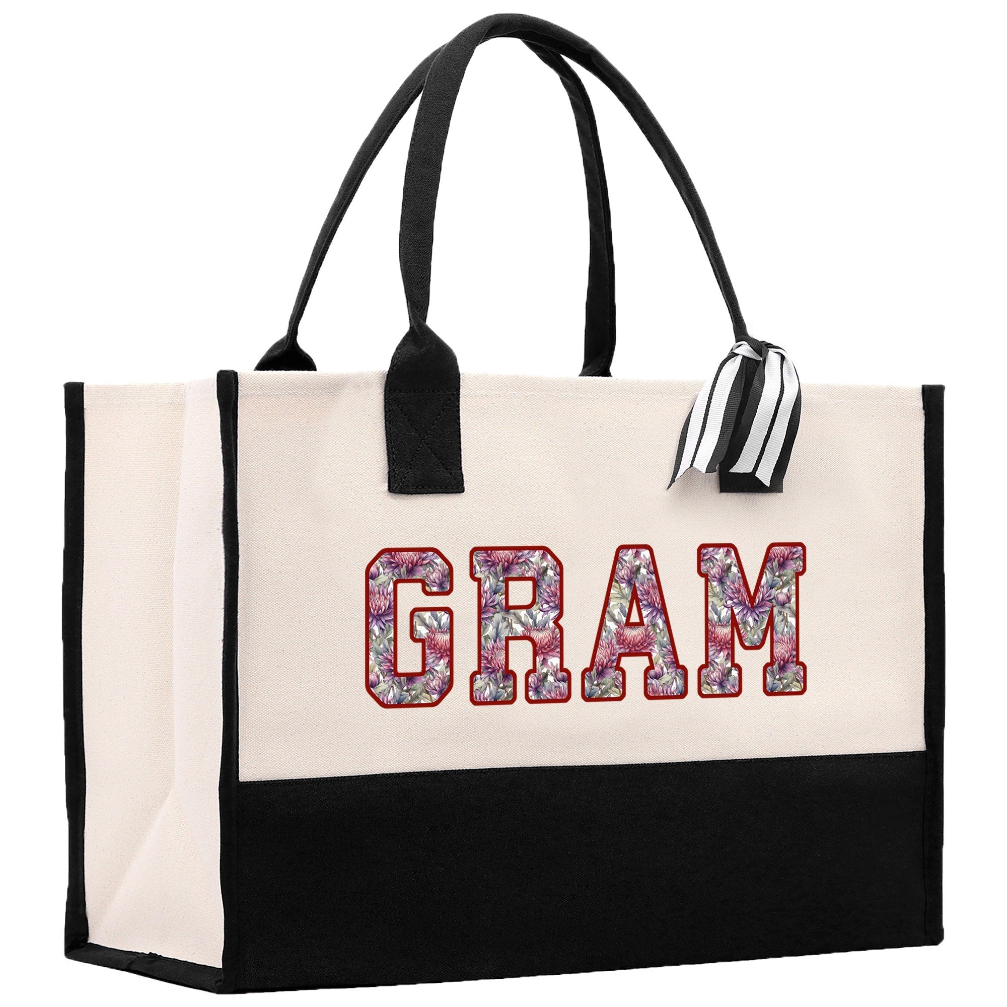 Gaga Gram Mimi Nana Grandma Canvas Tote Bag Grandma's Getaway Bag Grandma Gift Bag Mothers Day Gift Bag Grandma Beach Bag Gift for Grandma