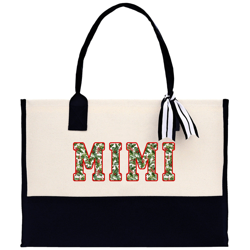 Gaga Gram Mimi Nana Grandma Canvas Tote Bag Grandma's Getaway Bag Grandma Gift Bag Mothers Day Gift Bag Grandma Beach Bag Gift for Grandma