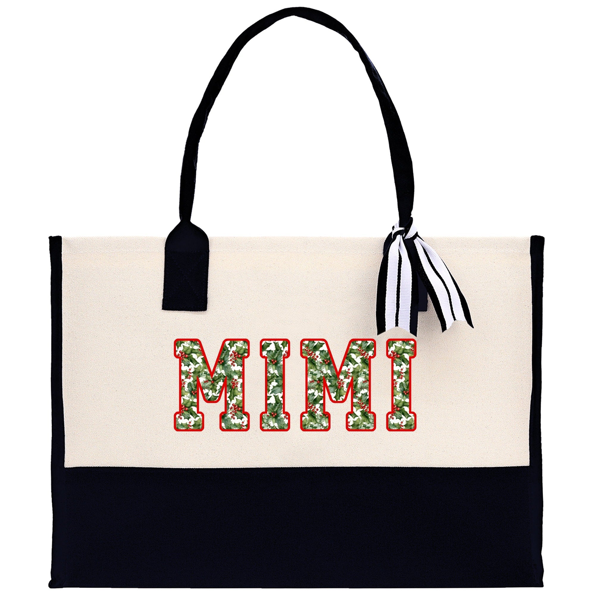 Gaga Gram Mimi Nana Grandma Canvas Tote Bag Grandma's Getaway Bag Grandma Gift Bag Mothers Day Gift Bag Grandma Beach Bag Gift for Grandma