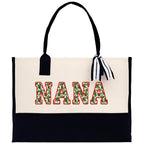 Gaga Gram Mimi Nana Grandma Canvas Tote Bag Grandma's Getaway Bag Grandma Gift Bag Mothers Day Gift Bag Grandma Beach Bag Gift for Grandma