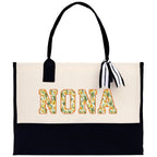 Gaga Gram Mimi Nana Grandma Canvas Tote Bag Grandma's Getaway Bag Grandma Gift Bag Mothers Day Gift Bag Grandma Beach Bag Gift for Grandma