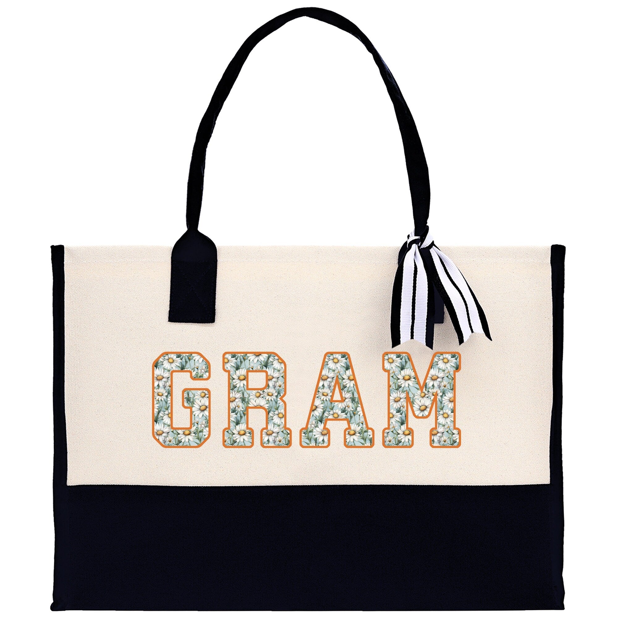 Gaga Gram Mimi Nana Grandma Canvas Tote Bag Grandma's Getaway Bag Grandma Gift Bag Mothers Day Gift Bag Grandma Beach Bag Gift for Grandma