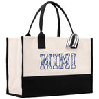 Gaga Gram Mimi Nana Grandma Canvas Tote Bag Grandma's Getaway Bag Grandma Gift Bag Mothers Day Gift Bag Grandma Beach Bag Gift for Grandma