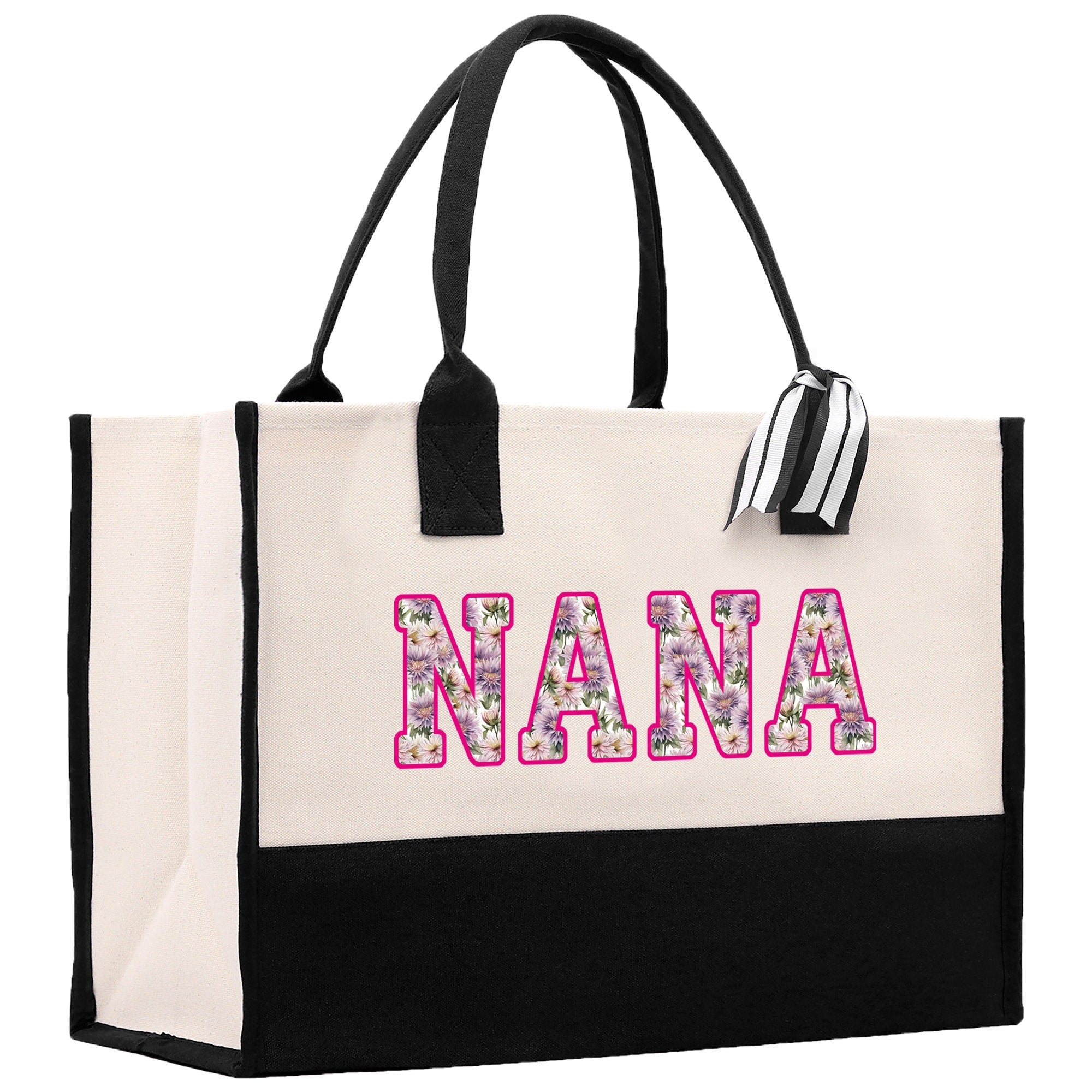 Gaga Gram Mimi Nana Grandma Canvas Tote Bag Grandma's Getaway Bag Grandma Gift Bag Mothers Day Gift Bag Grandma Beach Bag Gift for Grandma