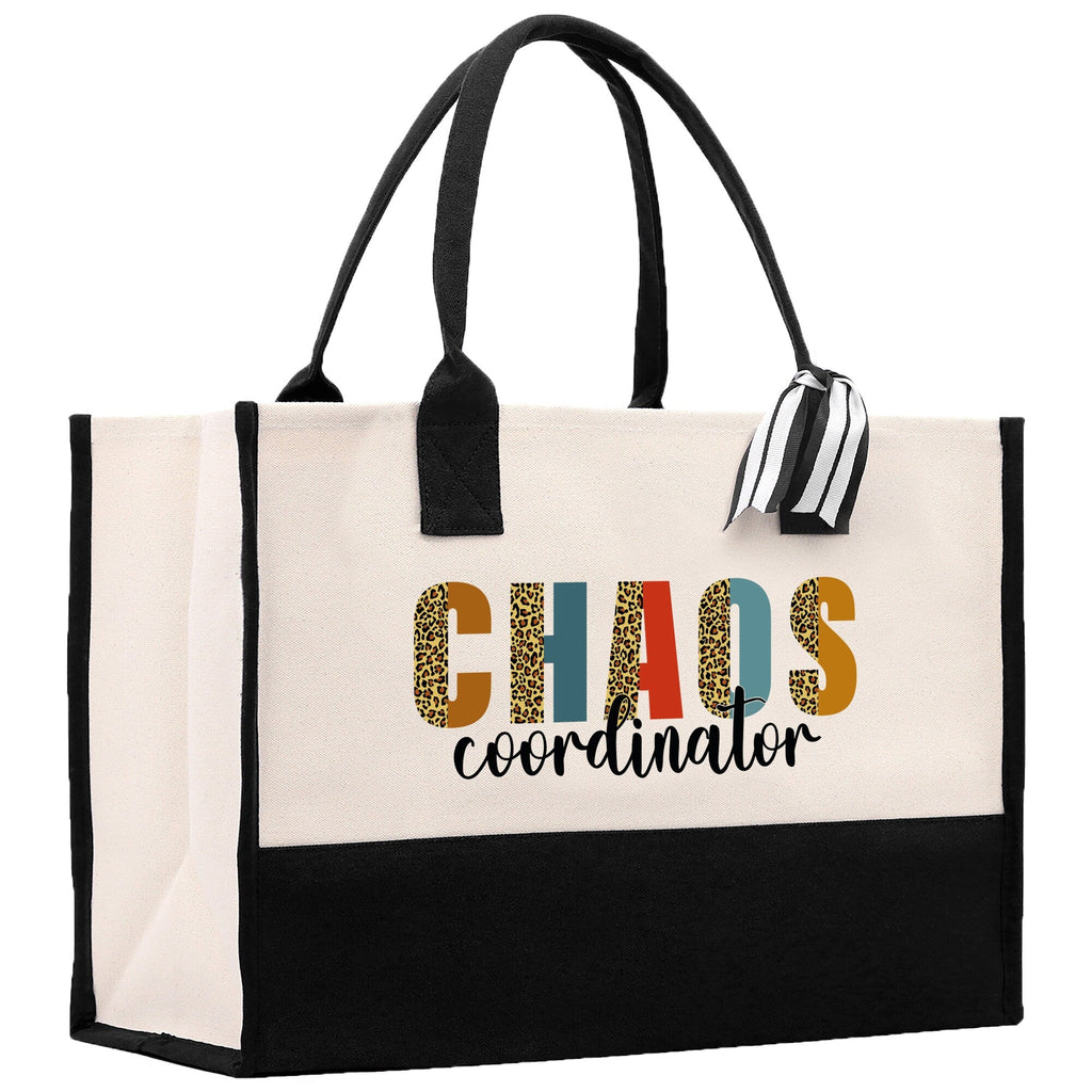 Chaos Coordinator Cotton Canvas Tote Bag Teacher Birthday Tote Bag Teacher Retirement Gift Administrative Professionals Day Gift