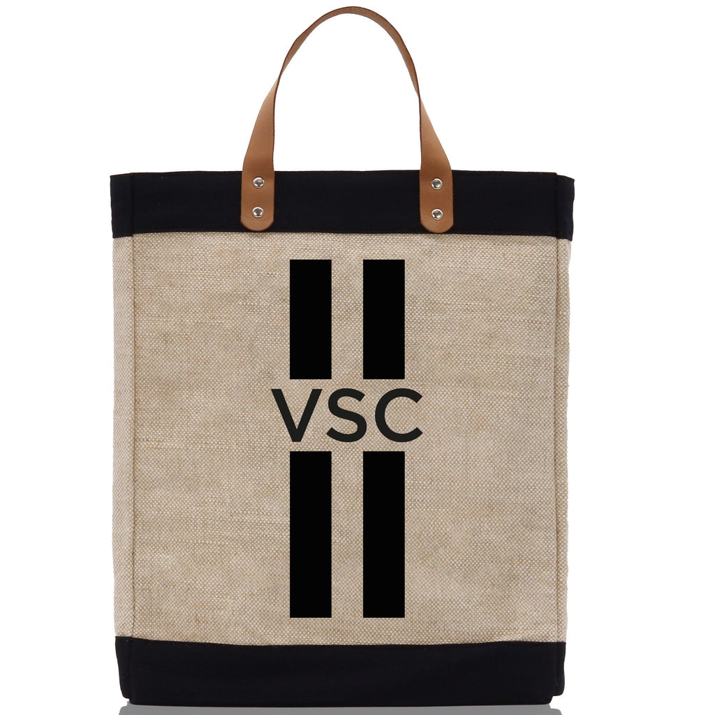 Personalized Monogrammed Canvas Tote Bag Striped Initials Custom Name Beach Bag Bridal Party Gifts Bride Gift Holiday Gift Bag