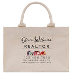Realtor Tote Bag Personalized Business Tote Bag Custom Real Estate Agent Gift Bulk Business Logo Realtor Swag Real Estate Tote Bag