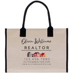 Realtor Tote Bag Personalized Business Tote Bag Custom Real Estate Agent Gift Bulk Business Logo Realtor Swag Real Estate Tote Bag
