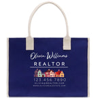 Realtor Tote Bag Personalized Business Tote Bag Custom Real Estate Agent Gift Bulk Business Logo Realtor Swag Real Estate Tote Bag