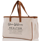 Realtor Tote Bag Personalized Business Tote Bag Custom Real Estate Agent Gift Bulk Business Logo Realtor Swag Real Estate Tote Bag
