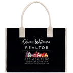 Realtor Tote Bag Personalized Business Tote Bag Custom Real Estate Agent Gift Bulk Business Logo Realtor Swag Real Estate Tote Bag
