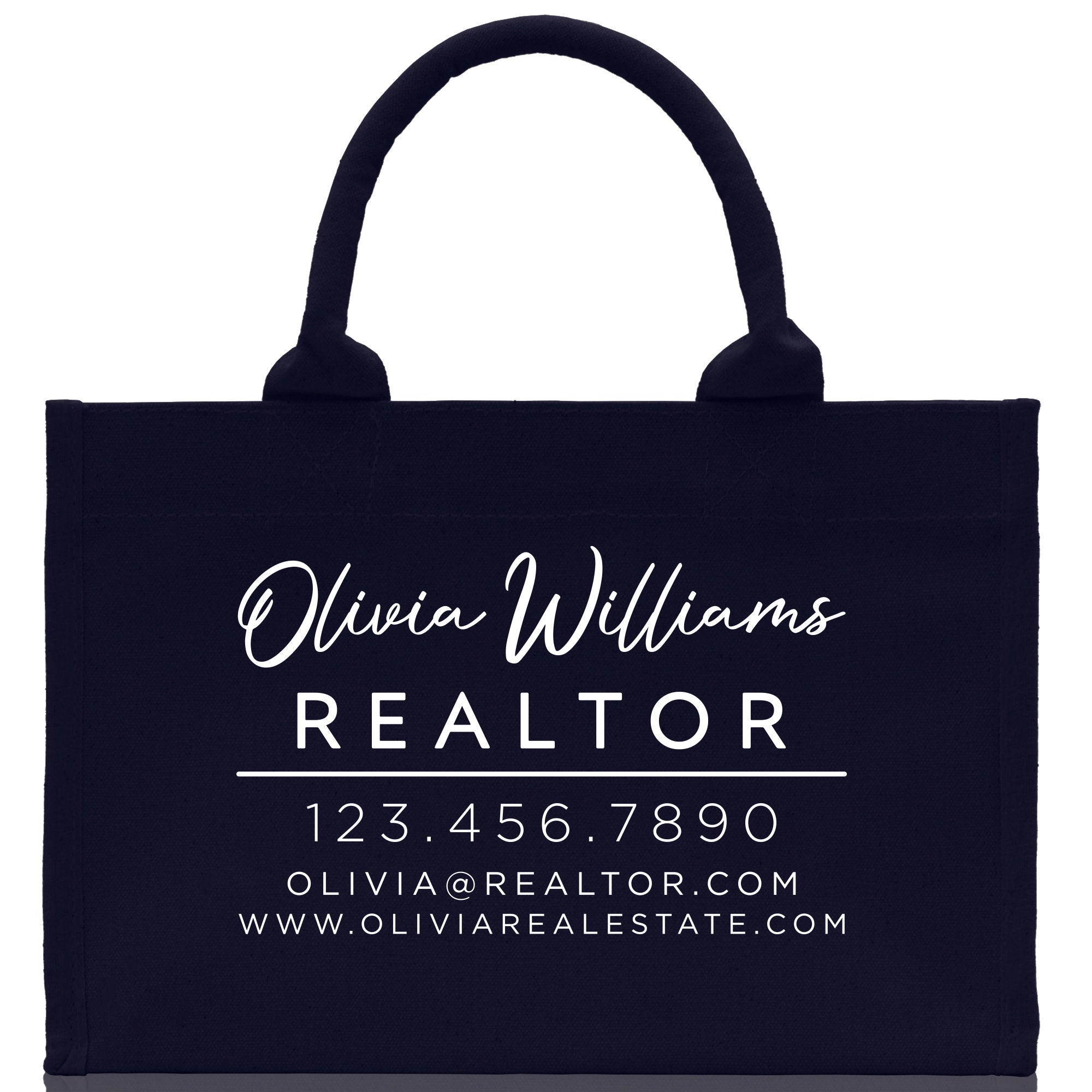 Realtor Tote Bag Personalized Business Tote Bag Custom Real Estate Agent Gift Bulk Business Logo Realtor Swag Real Estate Tote Bag
