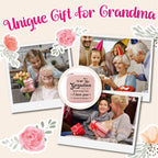To My Grandma Never Forget That I Love You Forever & Always Cotton Canvas Tote Bag Birthday Gift From Grandkids to Grandma Jewelry Box Gift